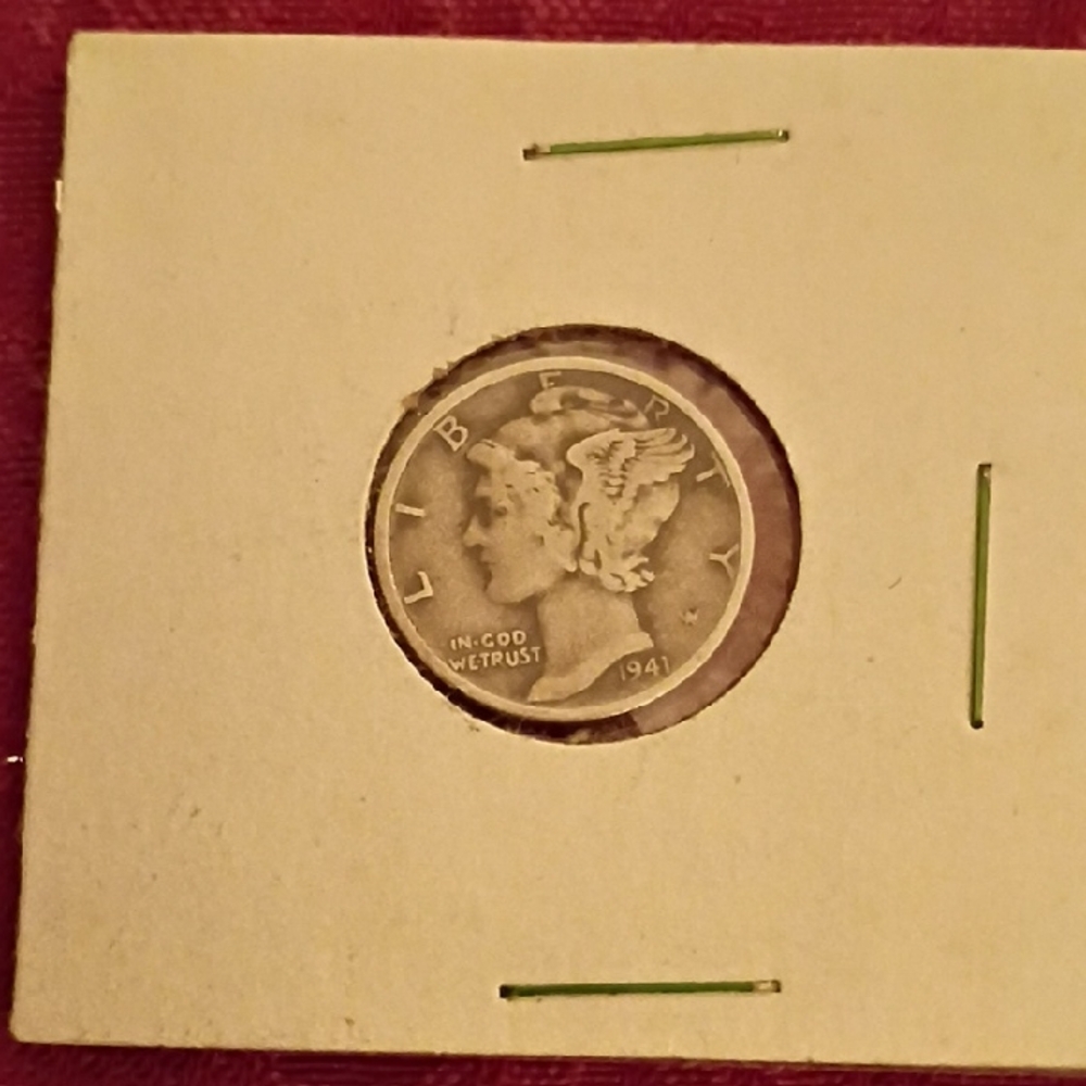 1941 Mercury Dime Silver rare W-mint mark